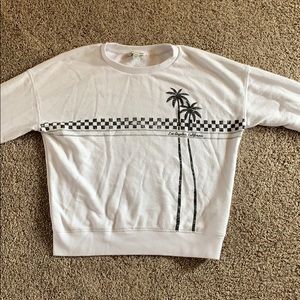 american eagle white LA sweatshirt  - size small